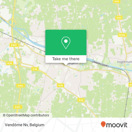 Vendôme Nv map