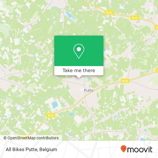 All Bikes Putte map