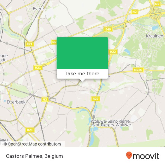 Castors Palmes map