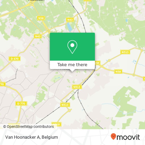 Van Hoonacker A map