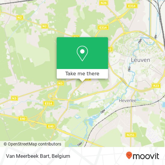 Van Meerbeek Bart map