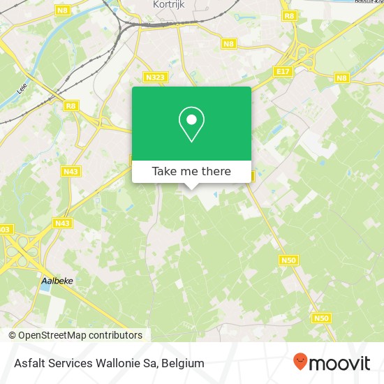 Asfalt Services Wallonie Sa map