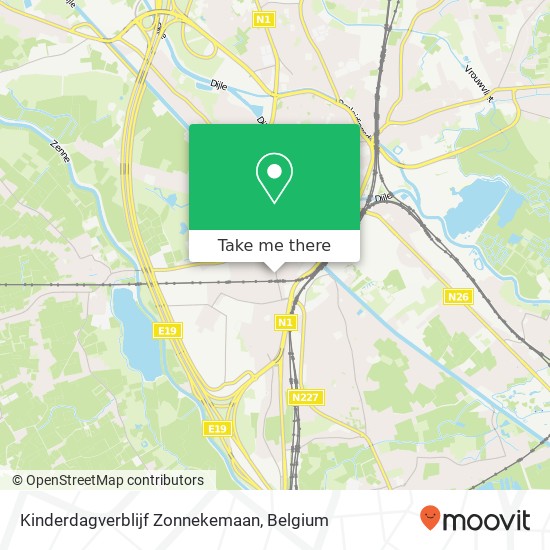 Kinderdagverblijf Zonnekemaan map