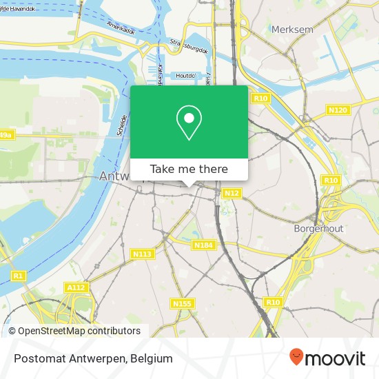 Postomat Antwerpen plan