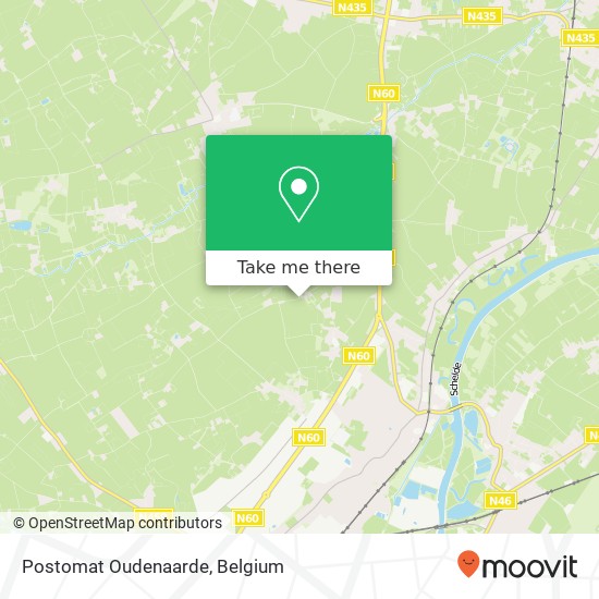 Postomat Oudenaarde map