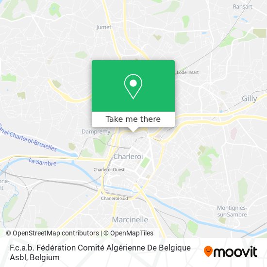 F.c.a.b. Fédération Comité Algérienne De Belgique Asbl map