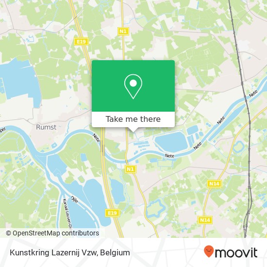 Kunstkring Lazernij Vzw map