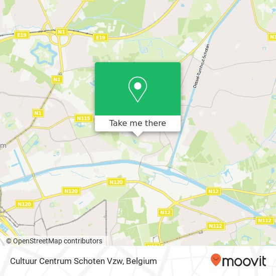 Cultuur Centrum Schoten Vzw map