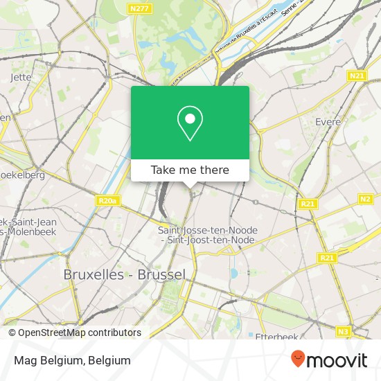 Mag Belgium map