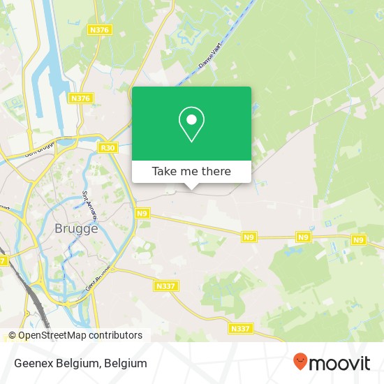 Geenex Belgium map