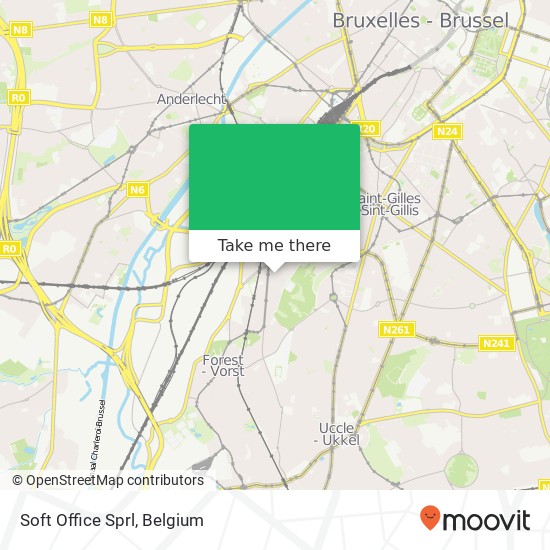Soft Office Sprl map