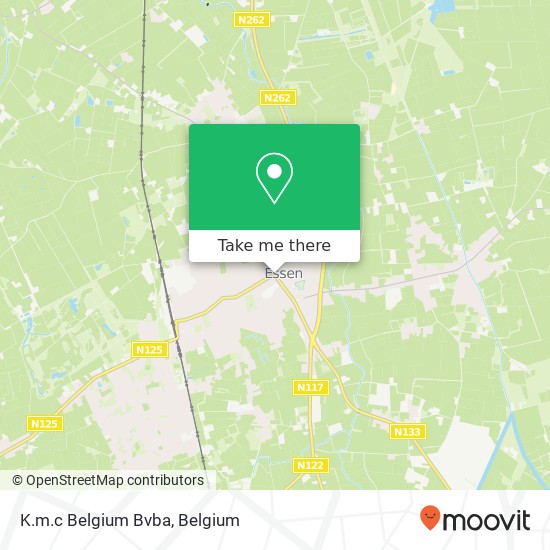 K.m.c Belgium Bvba map