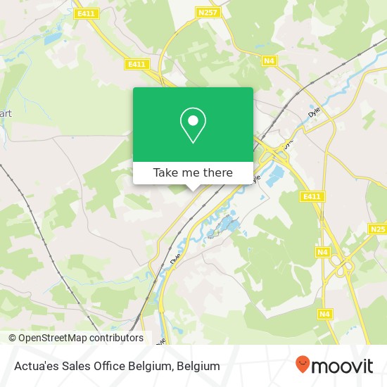 Actua'es Sales Office Belgium plan