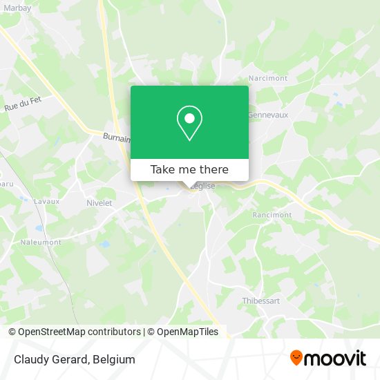 Claudy Gerard map