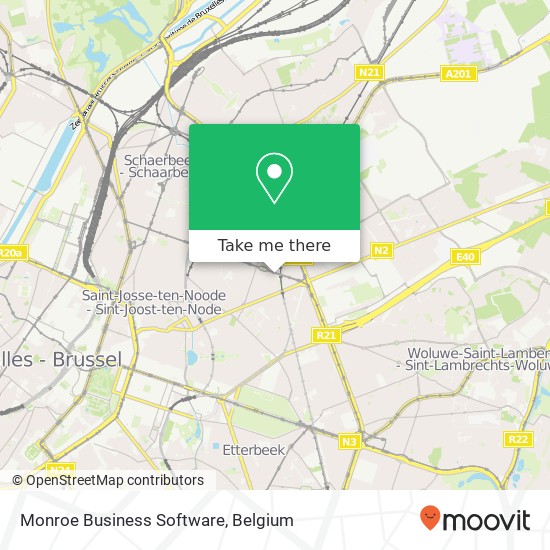 Monroe Business Software map