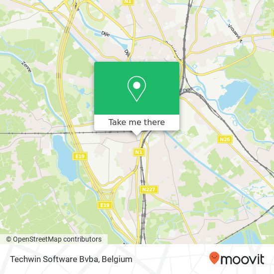 Techwin Software Bvba map