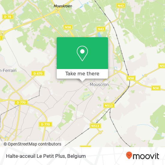 Halte-acceuil Le Petit Plus map
