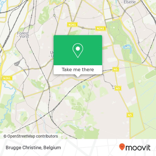 Brugge Christine map