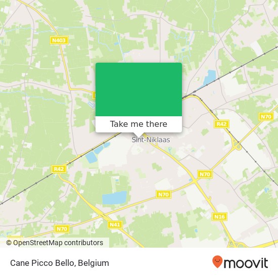 Cane Picco Bello map