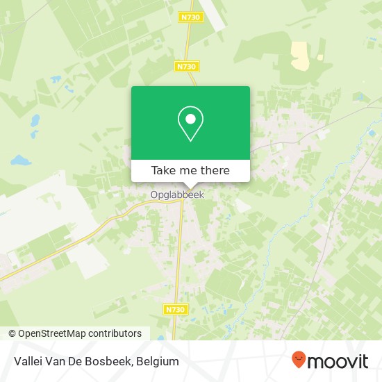 Vallei Van De Bosbeek map