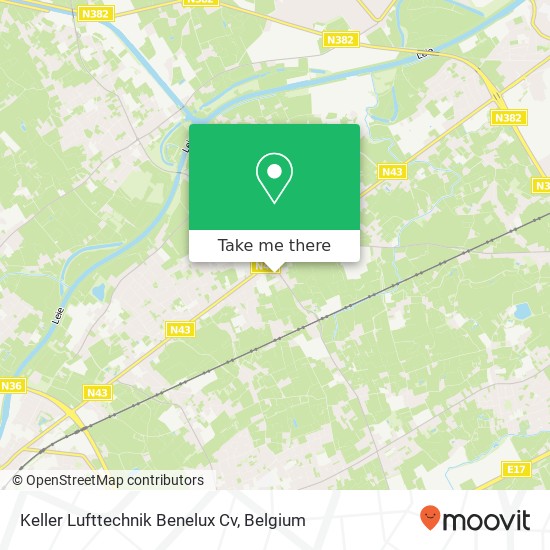 Keller Lufttechnik Benelux Cv map