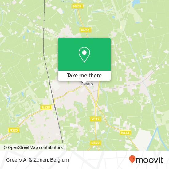 Greefs A. & Zonen map