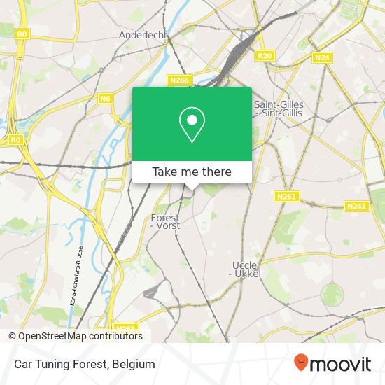 Car Tuning Forest map