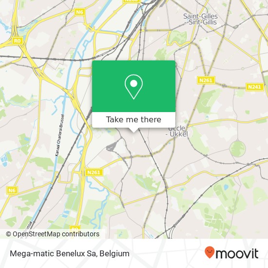 Mega-matic Benelux Sa map