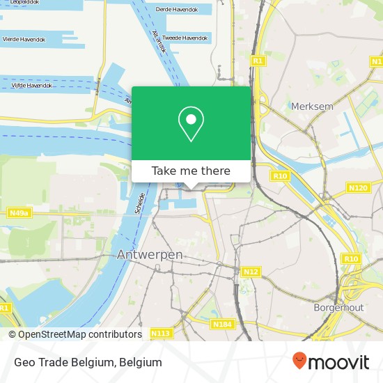 Geo Trade Belgium map