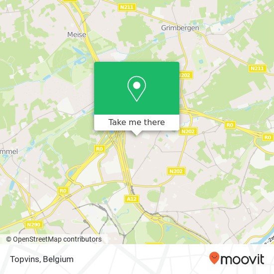 Topvins map