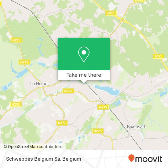 Schweppes Belgium Sa map