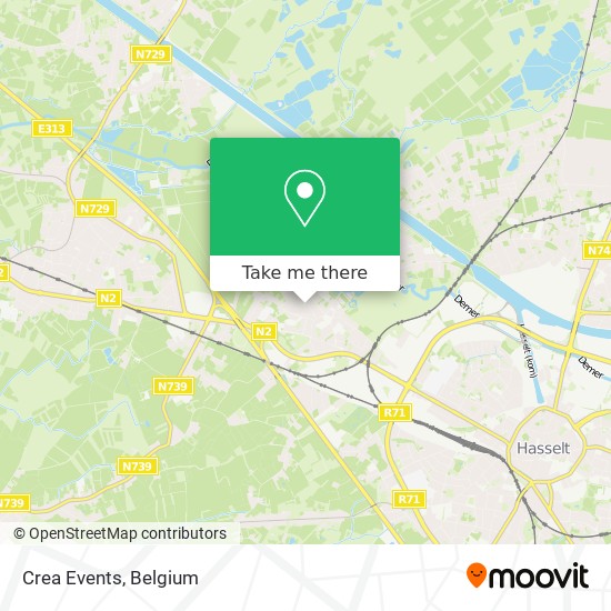 Crea Events map