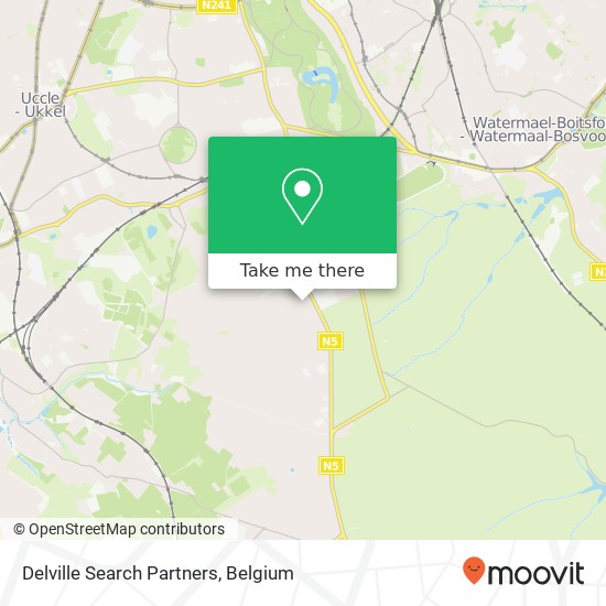 Delville Search Partners map