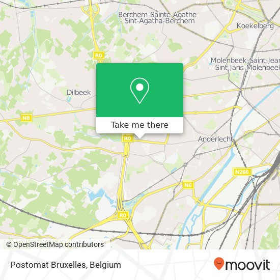 Postomat Bruxelles map