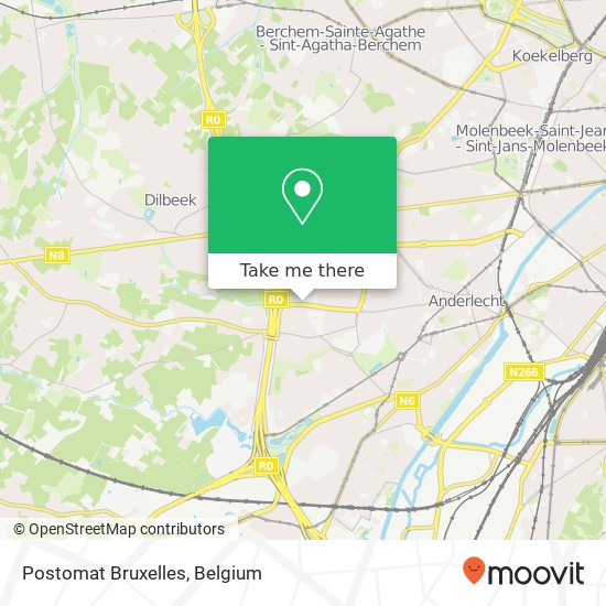 Postomat Bruxelles plan