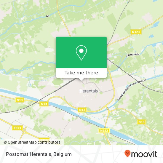 Postomat Herentals plan