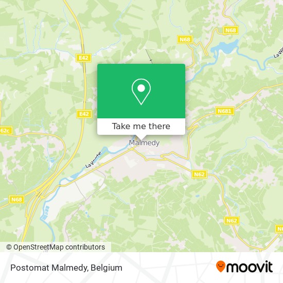 Postomat Malmedy plan