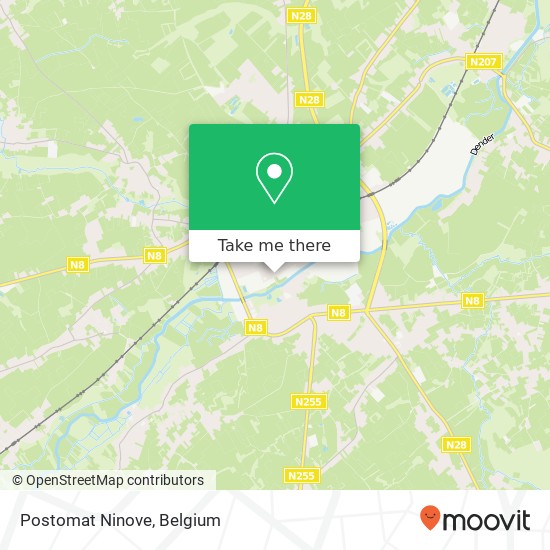 Postomat Ninove map