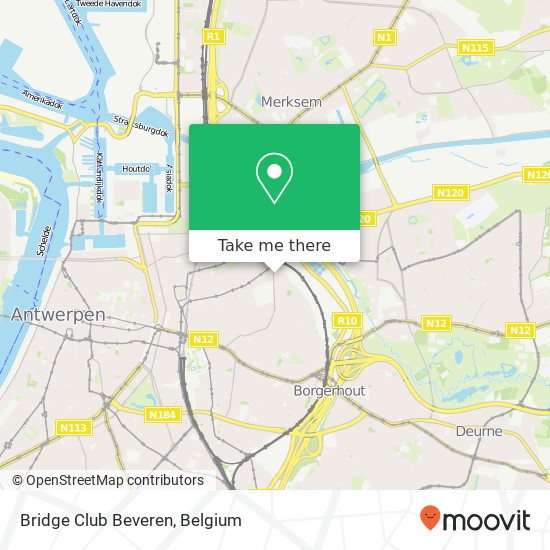 Bridge Club Beveren map