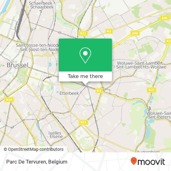 Parc De Tervuren map