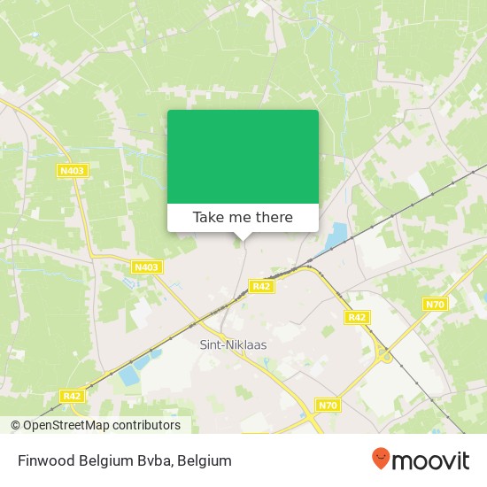 Finwood Belgium Bvba map