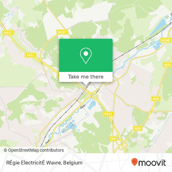 RÉgie ElectricitÉ Wavre plan