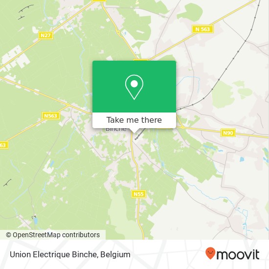 Union Electrique Binche map