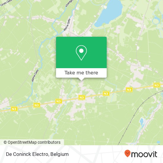 De Coninck Electro map