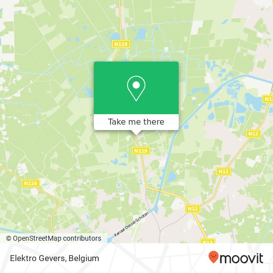 Elektro Gevers map