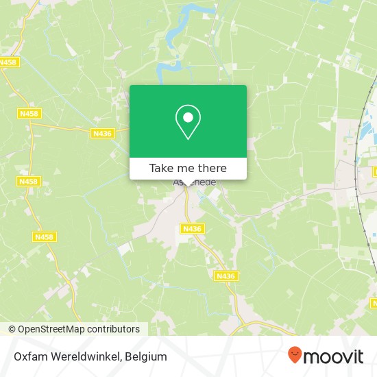 Oxfam Wereldwinkel map