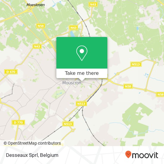 Desseaux Sprl map