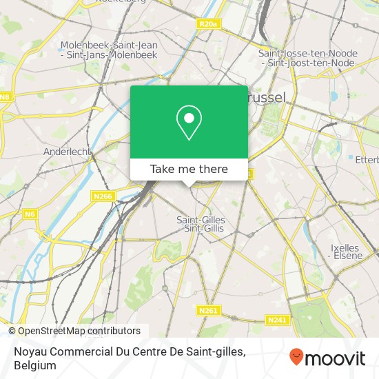 Noyau Commercial Du Centre De Saint-gilles plan