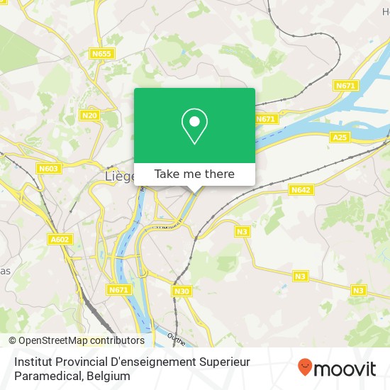 Institut Provincial D'enseignement Superieur Paramedical map