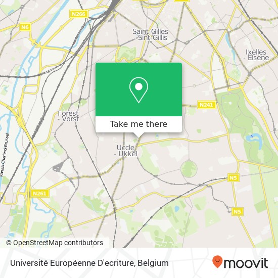 Université Européenne D'ecriture map